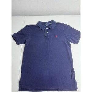 Polo Ralph Lauren Polo Shirt Boys Sz L Classic Fit Cotton Short Sleeve Blue
